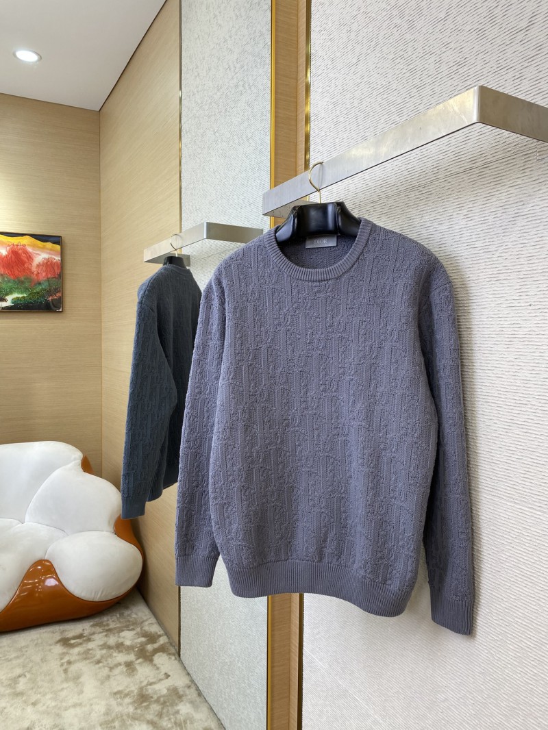 Dior Dark Knit Crew Neck Pullover Sweater 2