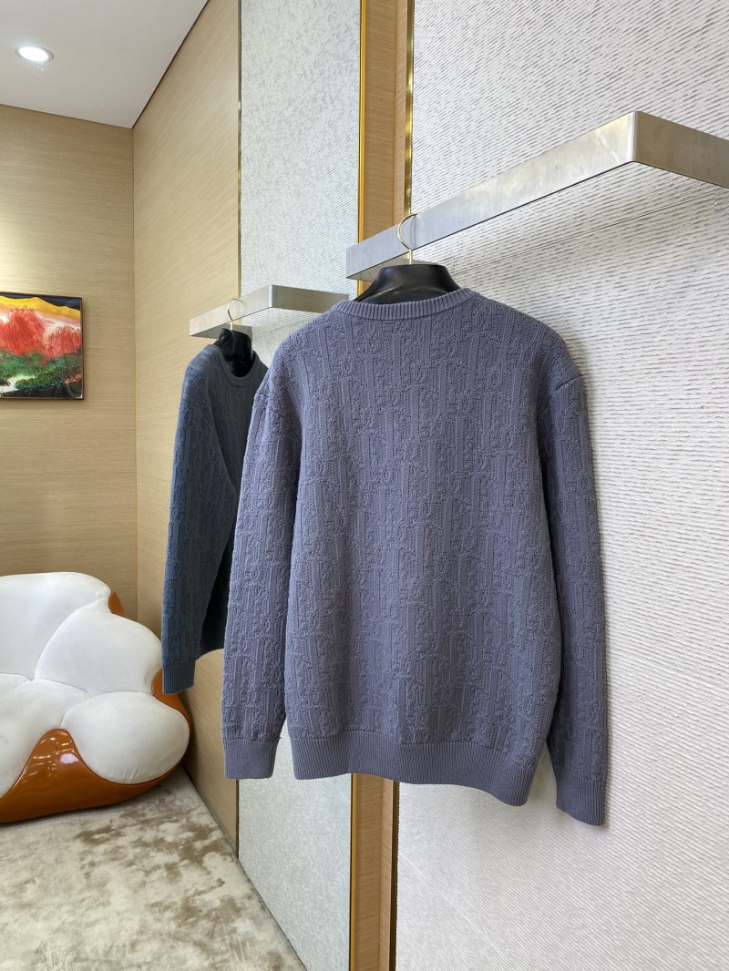Dior Dark Knit Crew Neck Pullover Sweater 3