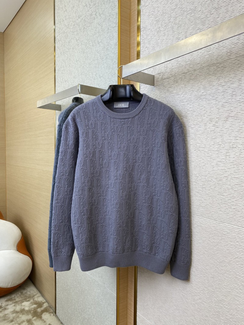 Dior Dark Knit Crew Neck Pullover Sweater 4