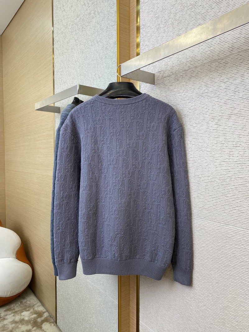 Dior Dark Knit Crew Neck Pullover Sweater 5