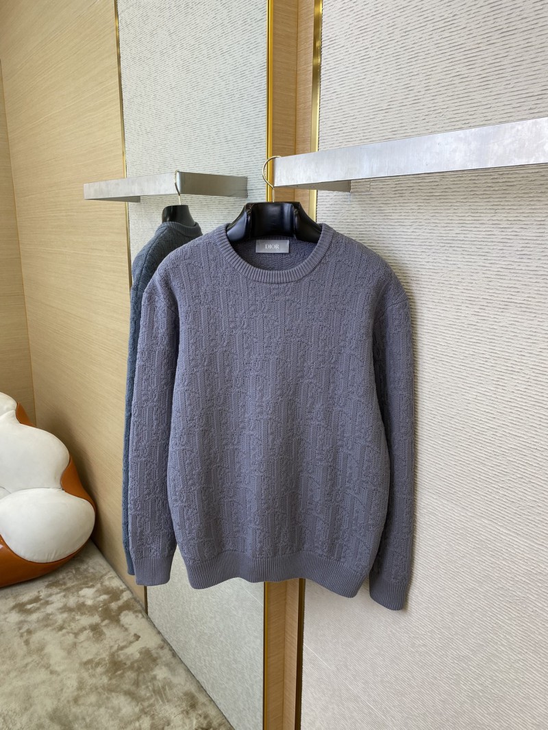 Dior Dark Knit Crew Neck Pullover Sweater 6
