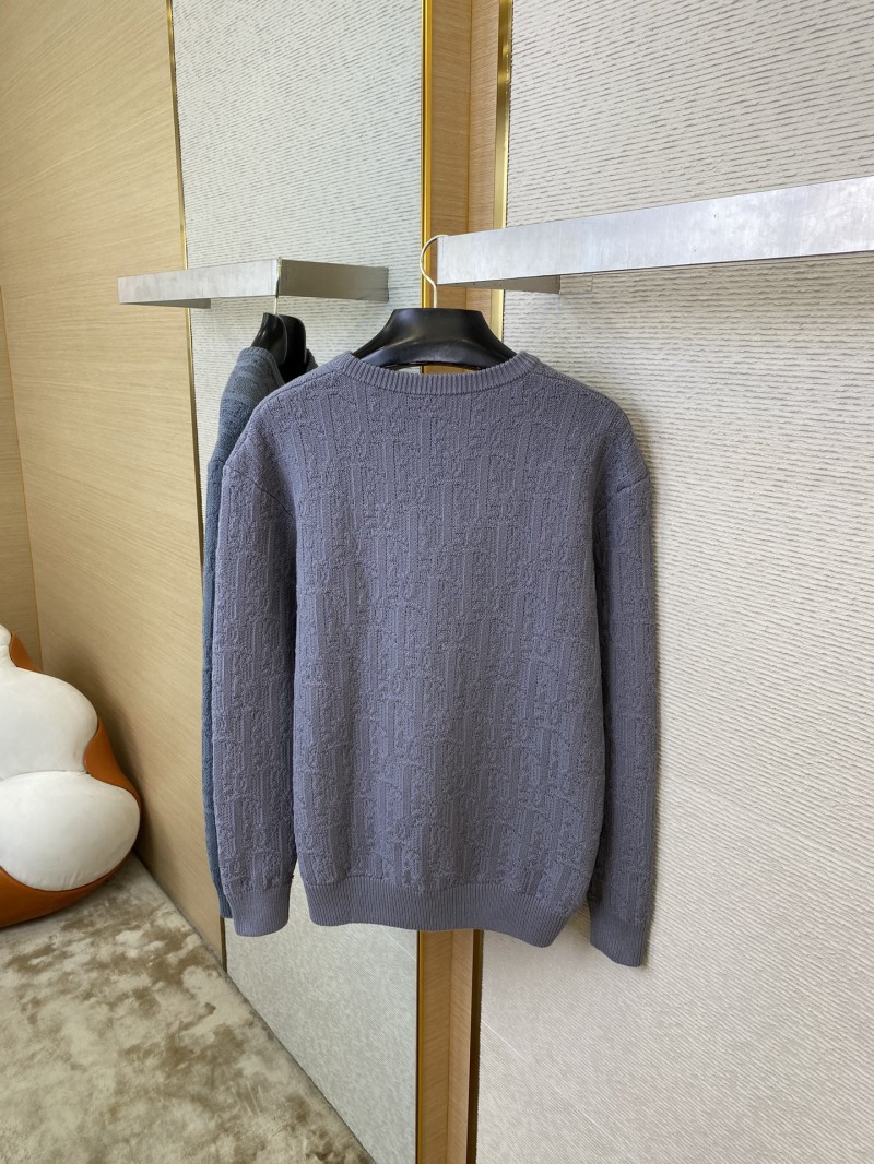Dior Dark Knit Crew Neck Pullover Sweater 7