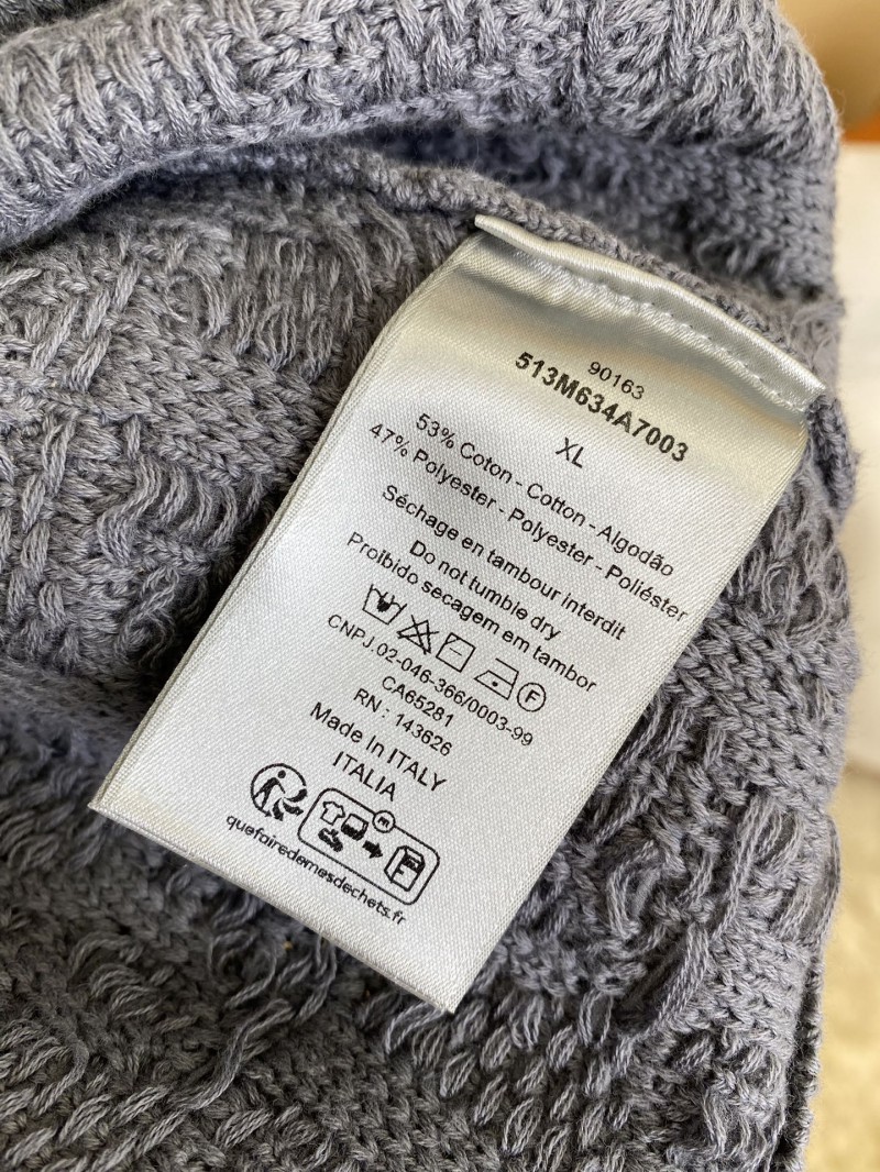Dior Dark Knit Crew Neck Pullover Sweater 8