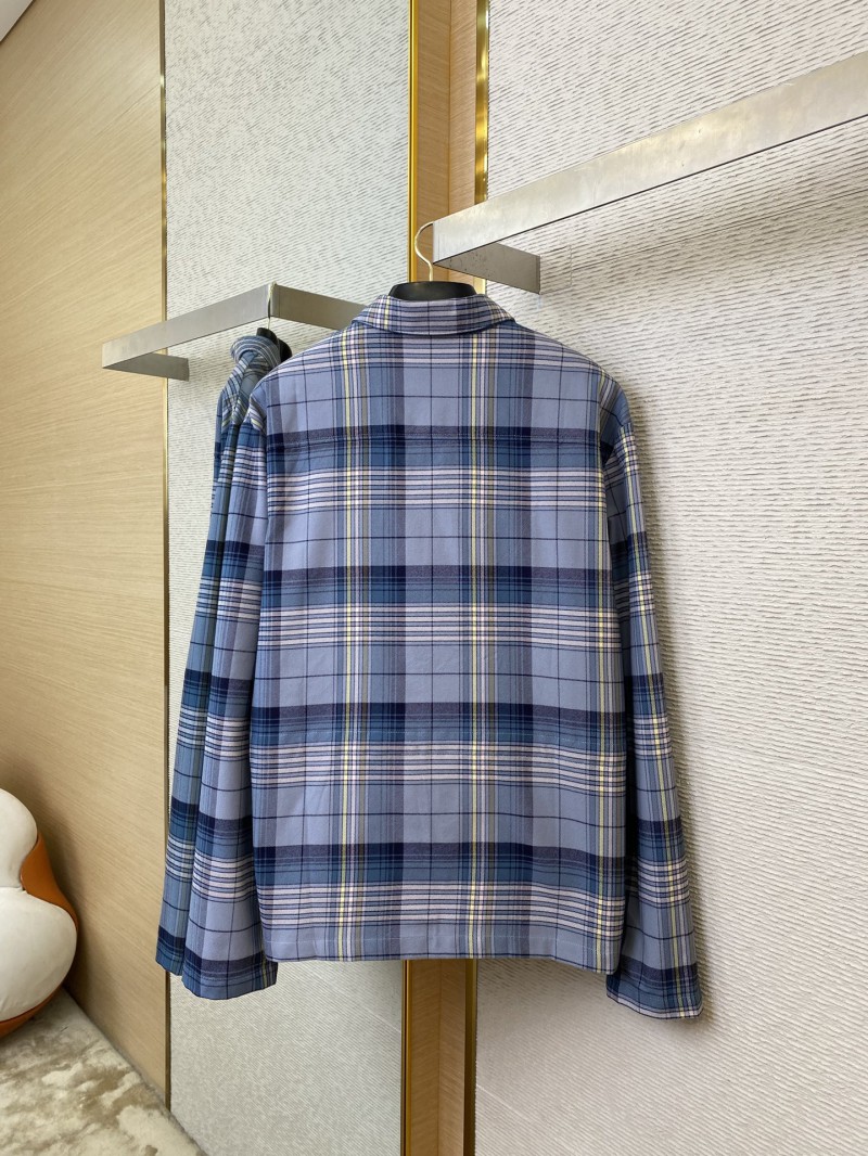 Dior Check Zip Jacket Coat 5