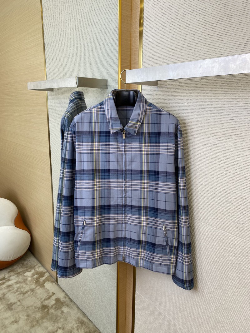 Dior Check Zip Jacket Coat 6