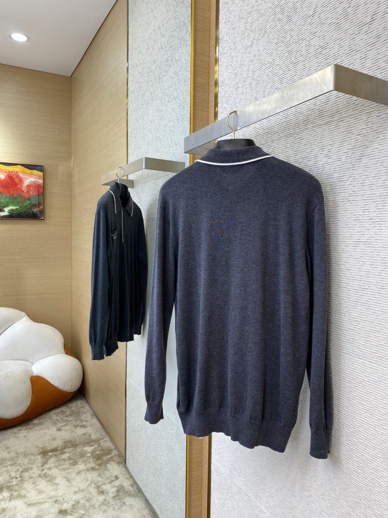 Gucci Colour Block Trimmed Monogrammed Knit Pullover 3