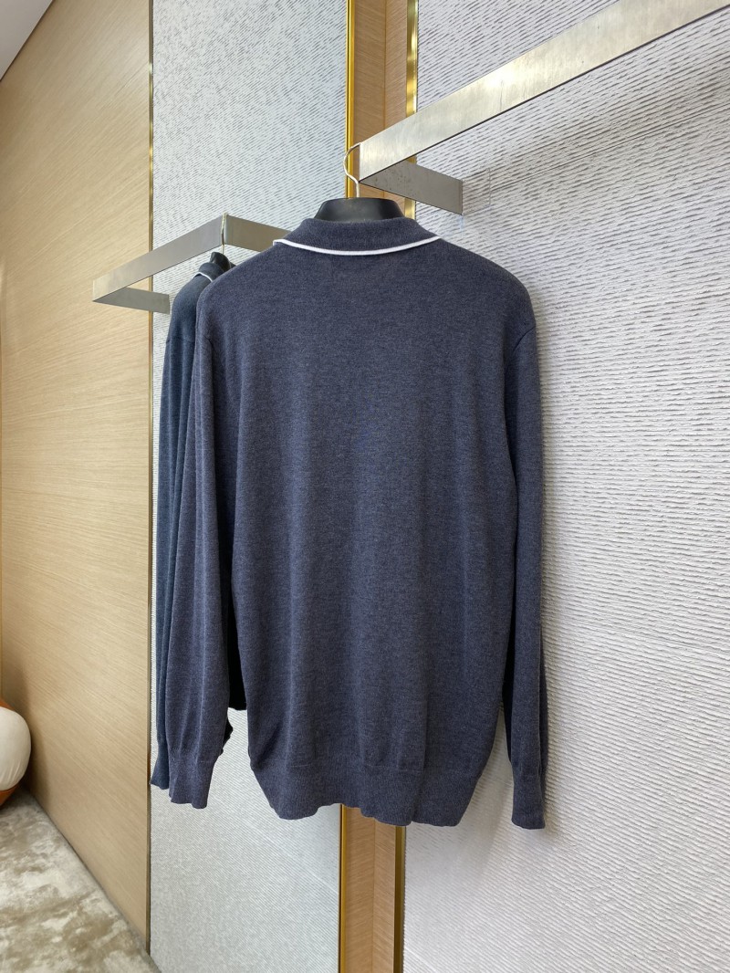 Gucci Colour Block Trimmed Monogrammed Knit Pullover 5