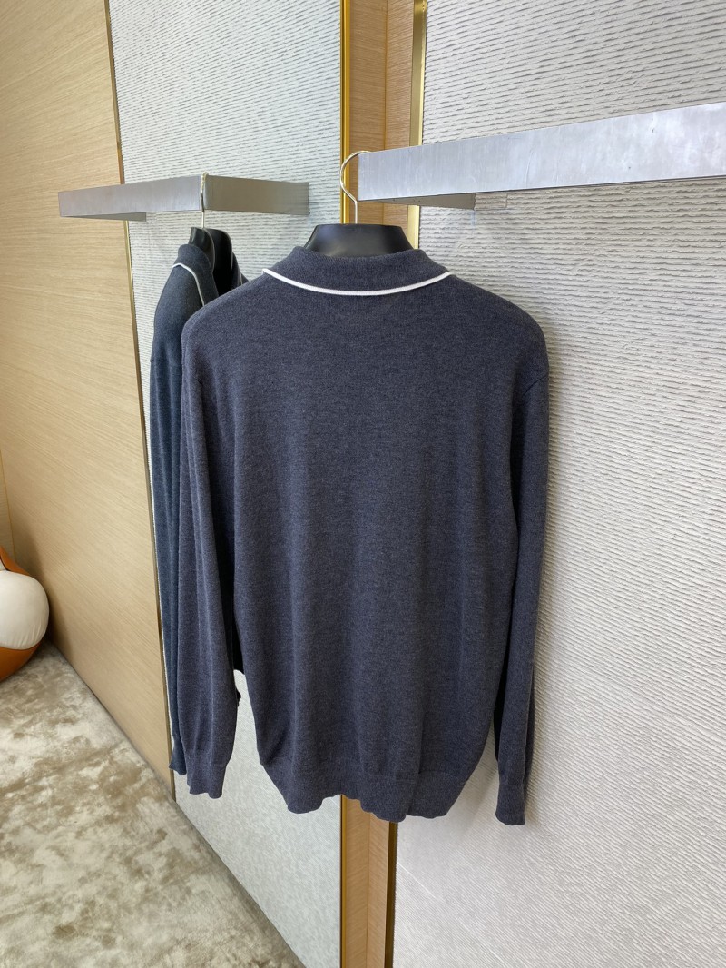 Gucci Colour Block Trimmed Monogrammed Knit Pullover 7