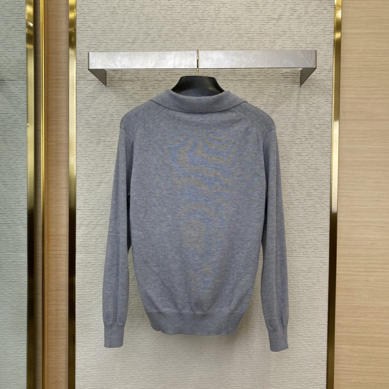 Gucci Appliqu??d Polo Neck Pullover Shirt 1