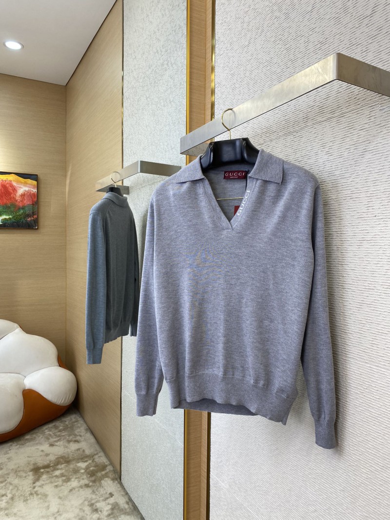 Gucci Appliqu??d Polo Neck Pullover Shirt 2