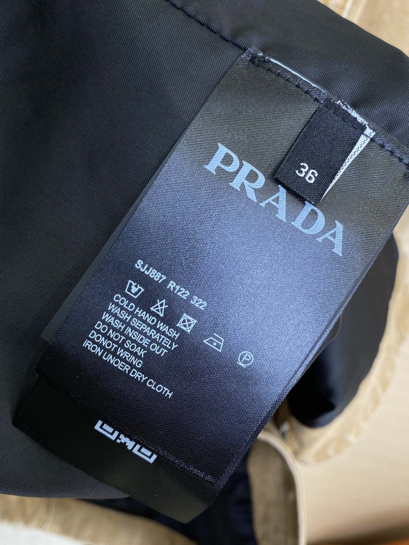Prada 24SS Leather Collar workwear Jacket Coat Blue 8