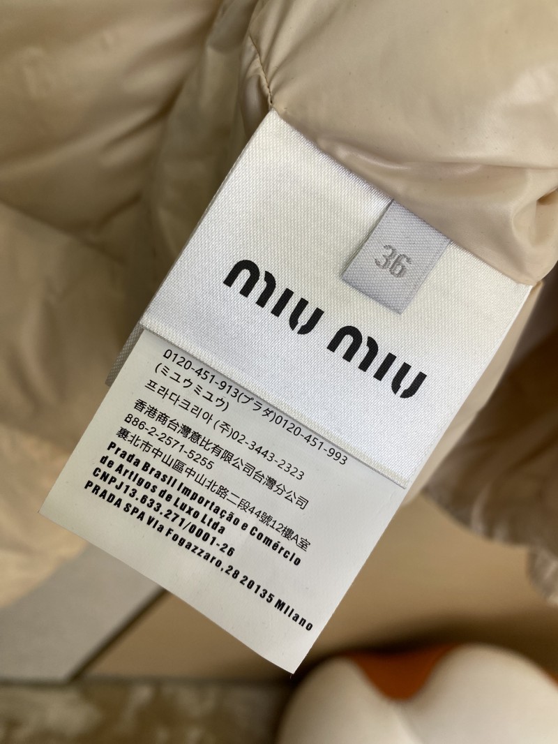 Miu Miu Short Down down-filled garment Black 8