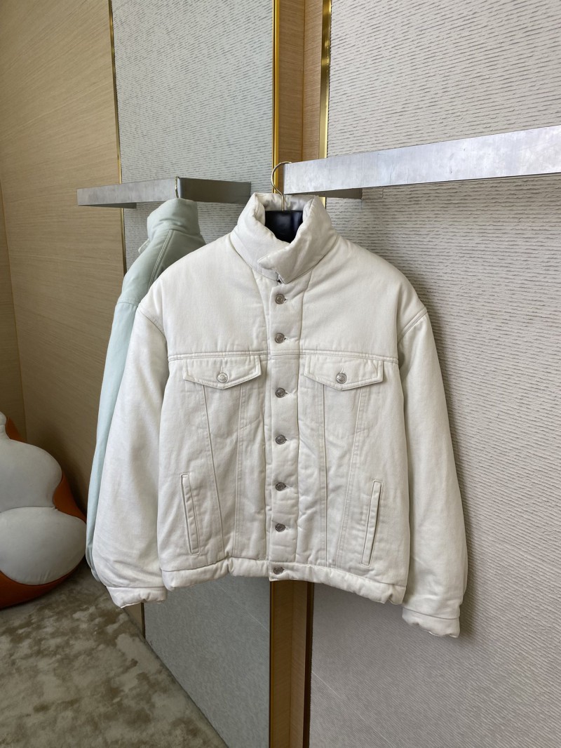 Balenciaga washed denim jacket jacket with cotton jacket 4
