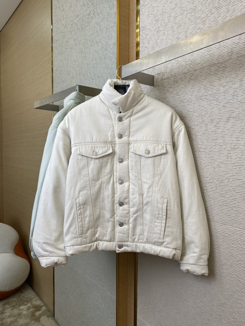 Balenciaga washed denim jacket jacket with cotton jacket 6