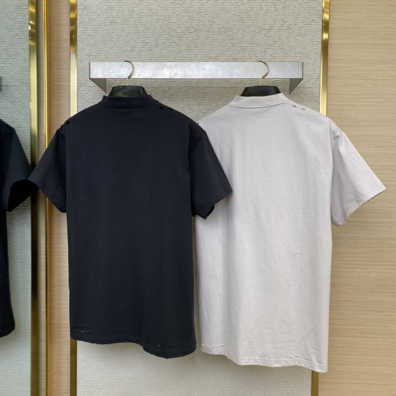 Balenciaga Drops 3M Aged Short Sleeve Black 1