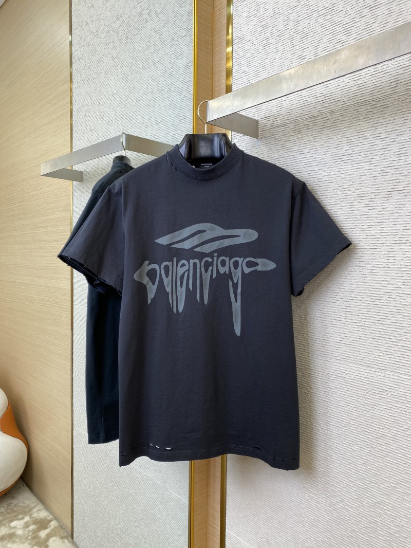 Balenciaga Drops 3M Aged Short Sleeve Black 4