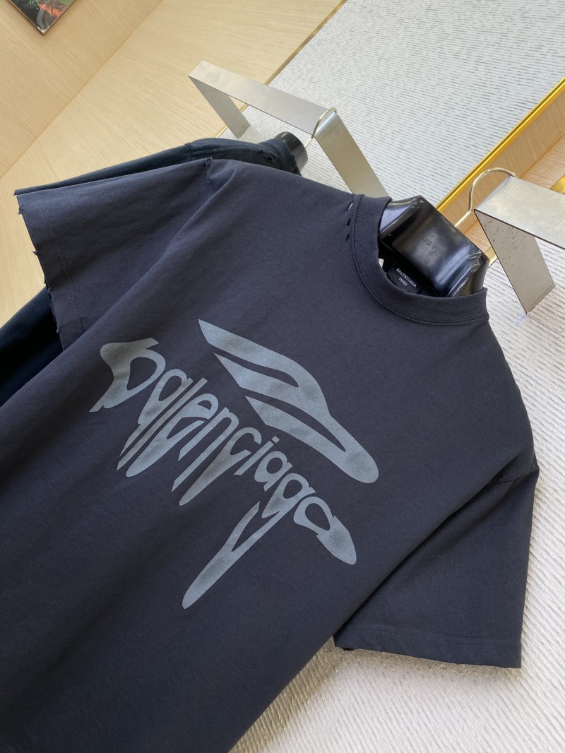 Balenciaga Drops 3M Aged Short Sleeve Black 6
