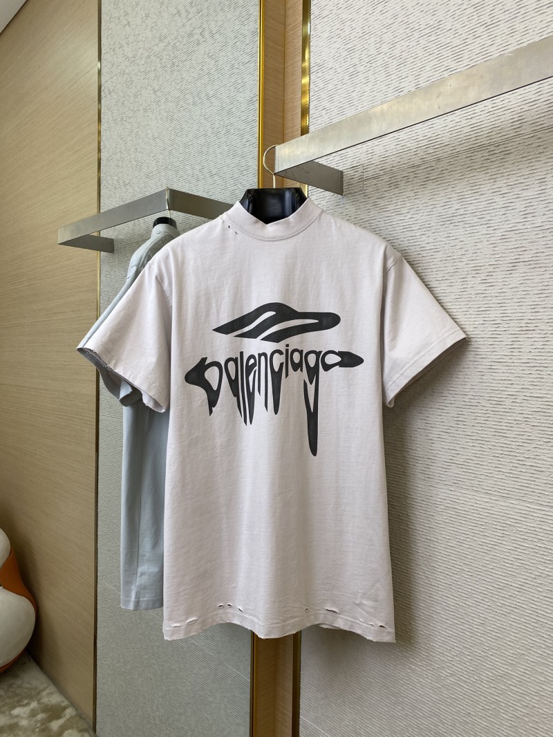 Balenciaga Drops 3M Aged Short Sleeve White 4