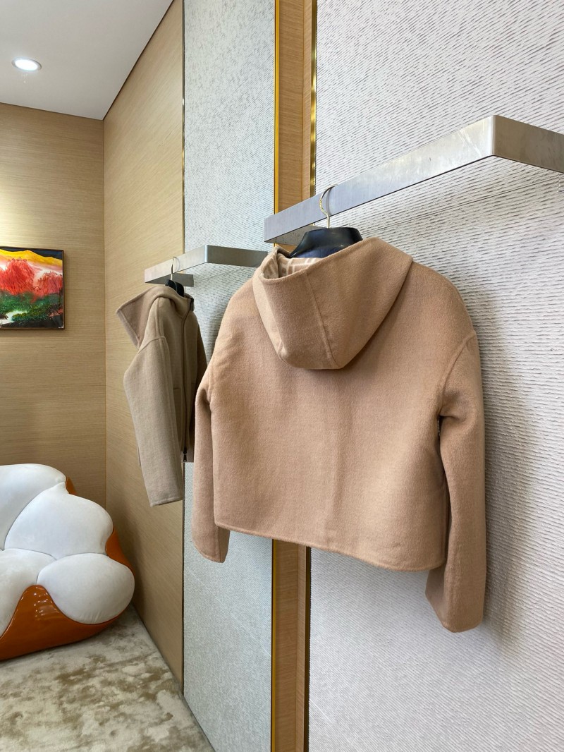 Fendi Old Flower Reversible Cashmere Short Jacket Khaki 6