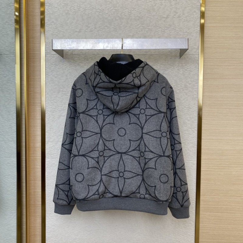 LV Reversible Circle Flower Tweed Jacket 1