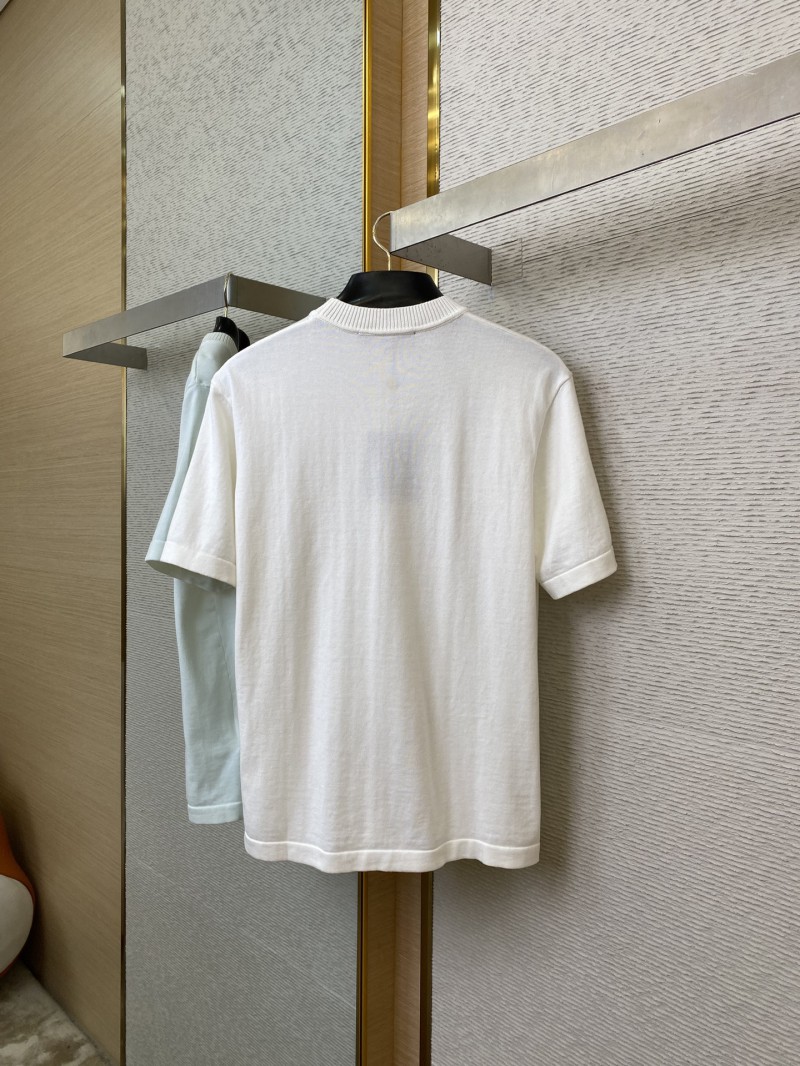 LV Beaded Embroidery Short Sleeve T-Shirt 5