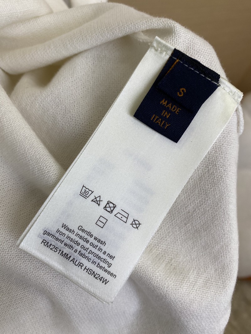 LV Beaded Embroidery Short Sleeve T-Shirt 8
