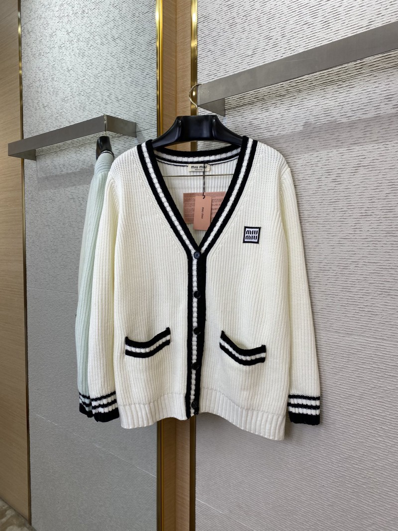 Miu Miu Logo Knit Cardigan 4