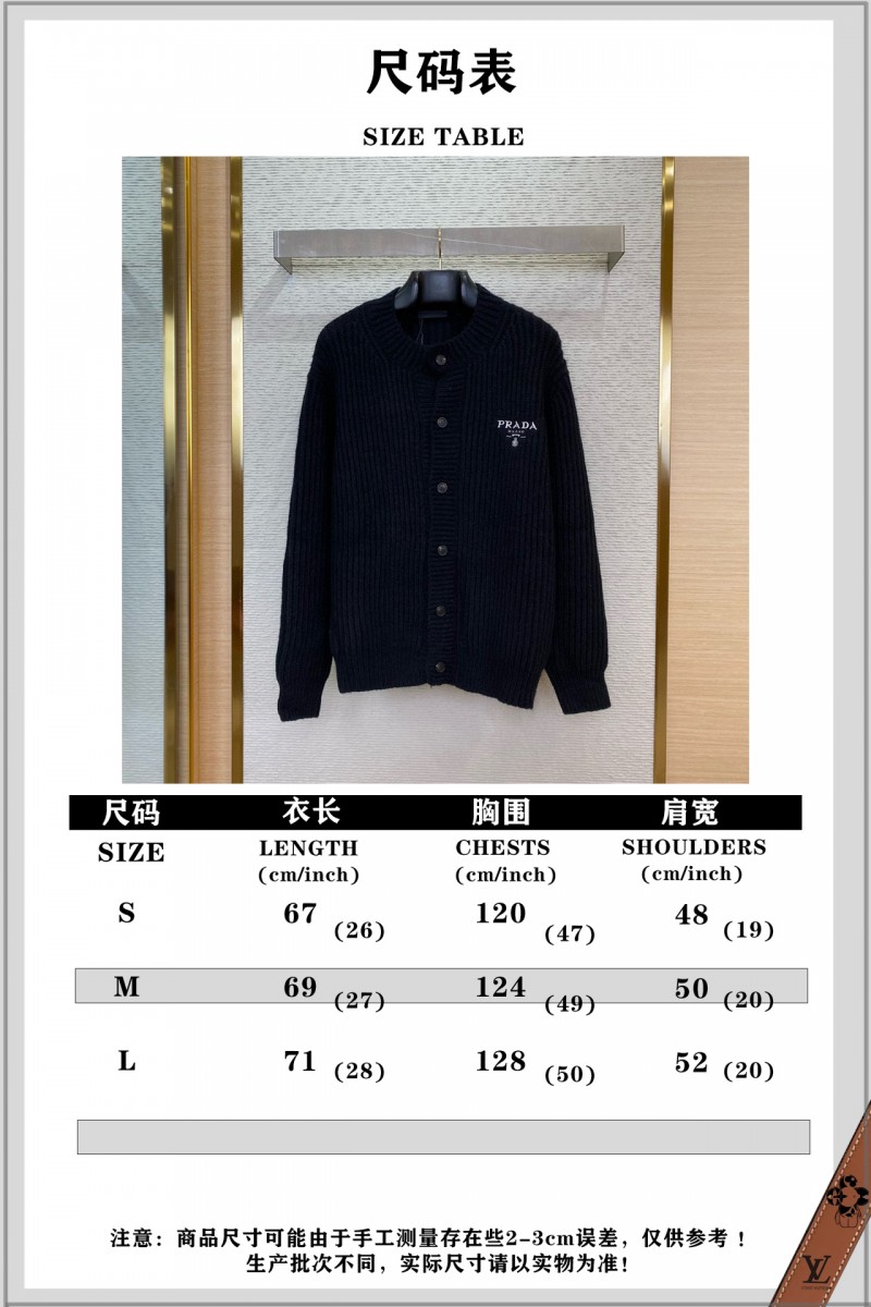 Prada Appliquéd Wool Cardigan Black 9
