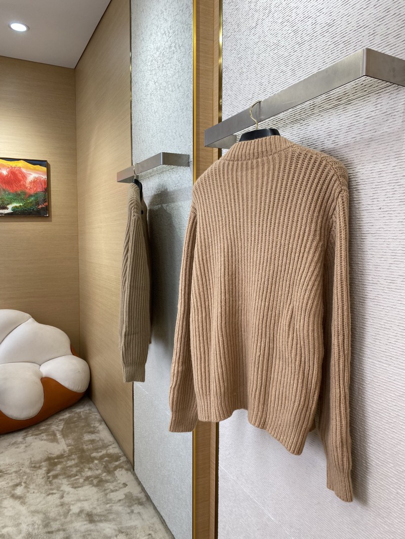 Prada Appliquéd Wool Cardigan Khaki 3