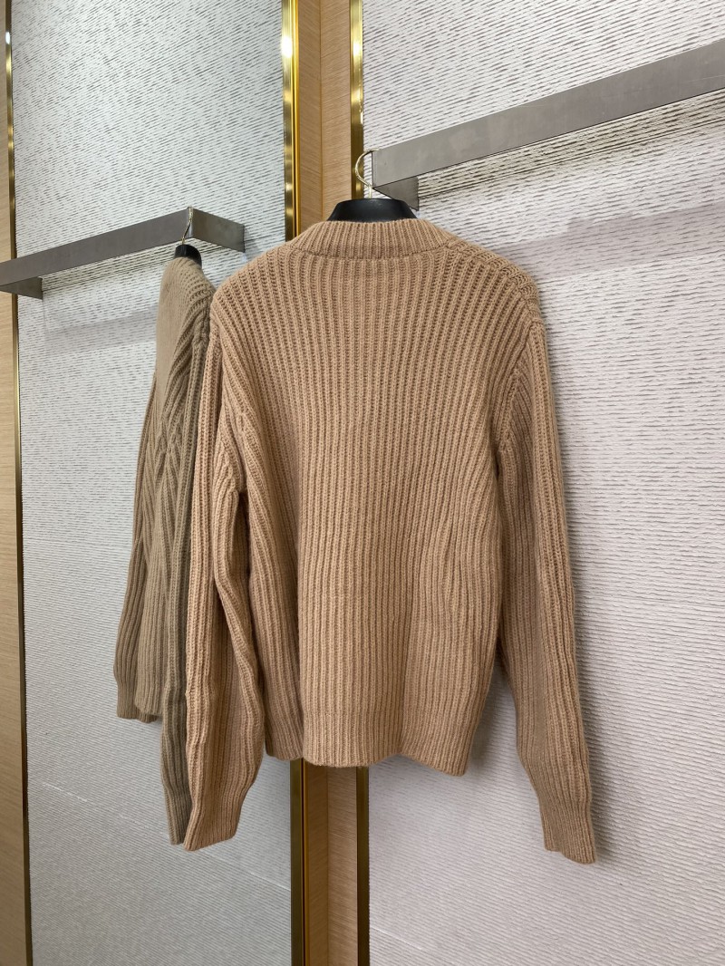 Prada Appliquéd Wool Cardigan Khaki 5