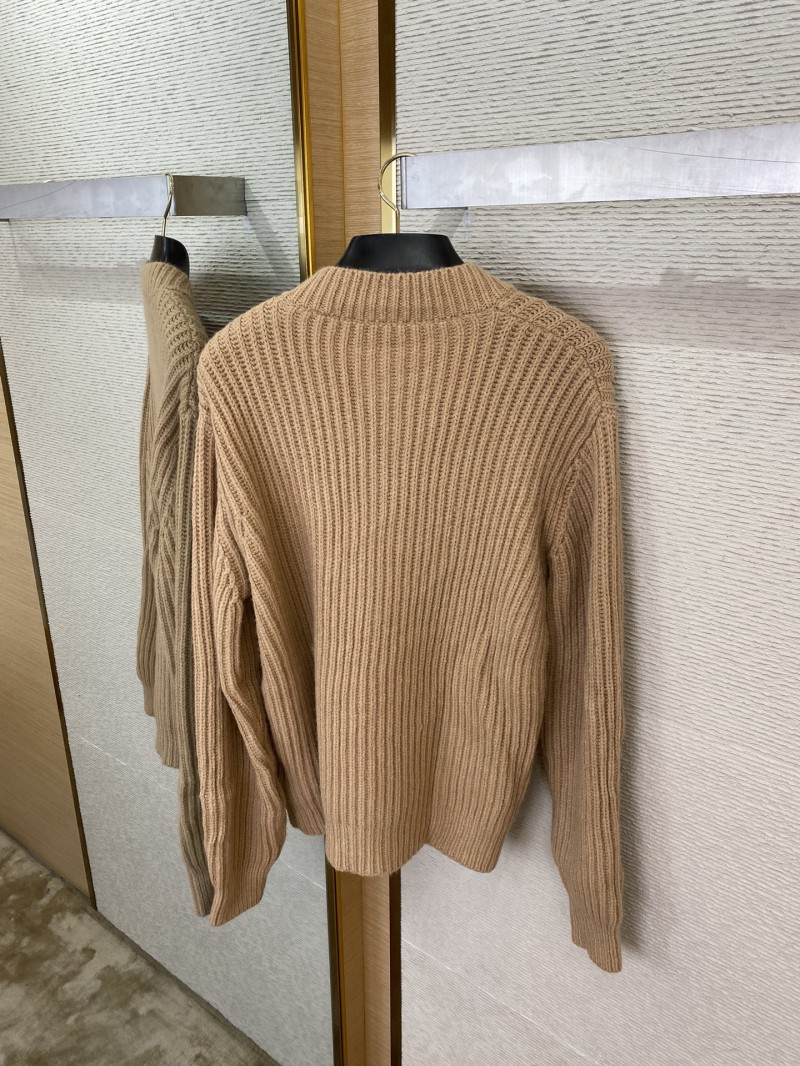 Prada Appliquéd Wool Cardigan Khaki 7