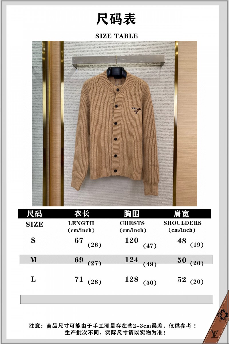 Prada Appliquéd Wool Cardigan Khaki 9