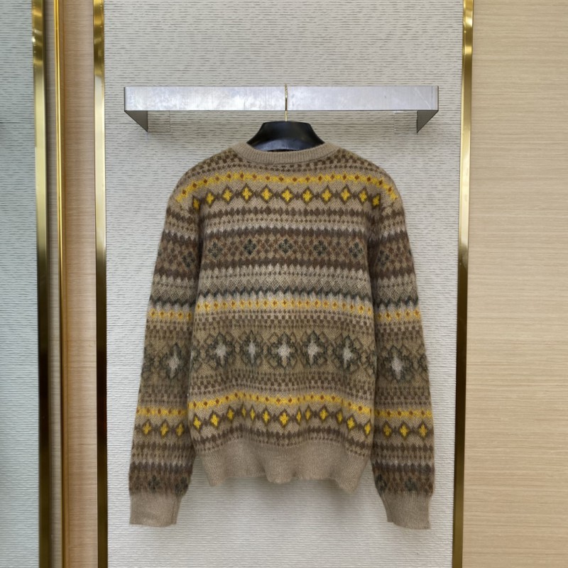 LV Mohair V-Neck Sweater 1