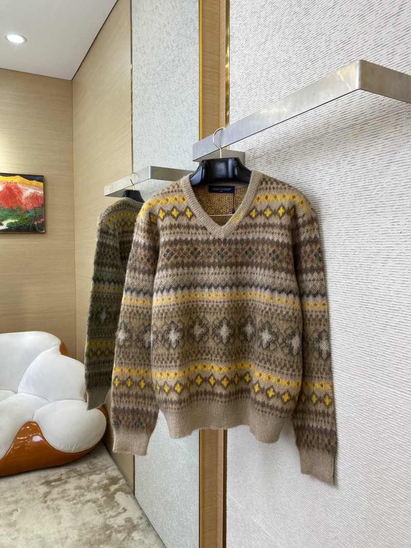 LV Mohair V-Neck Sweater 2
