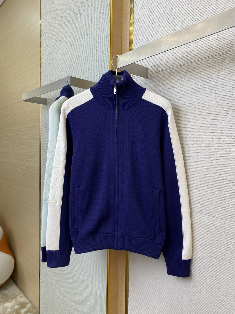 Gucci Patchwork Knit Zip Jacket Coat 4