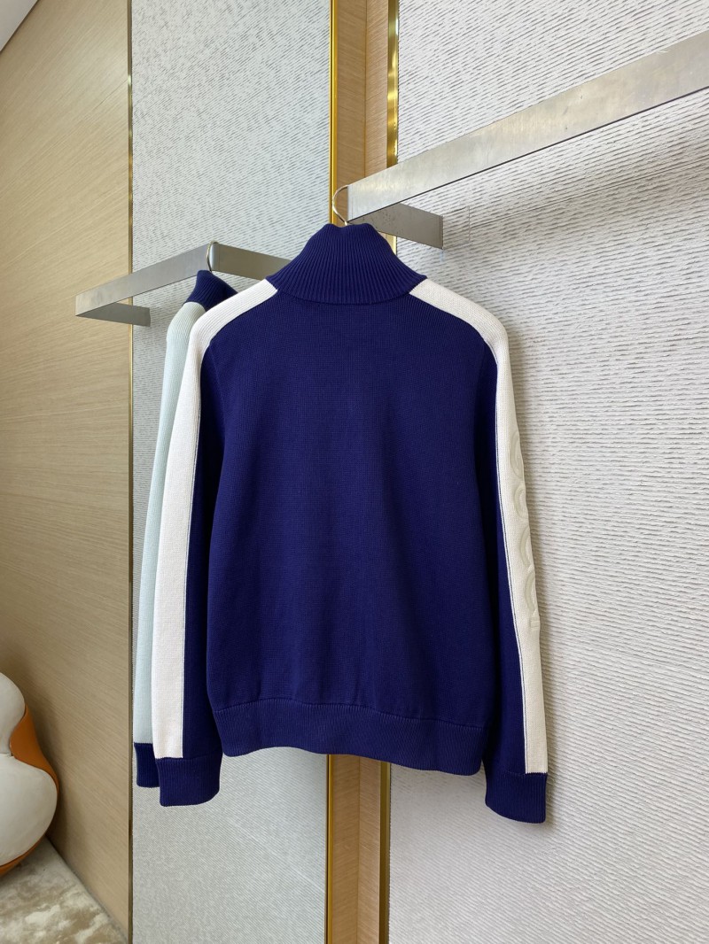 Gucci Patchwork Knit Zip Jacket Coat 5