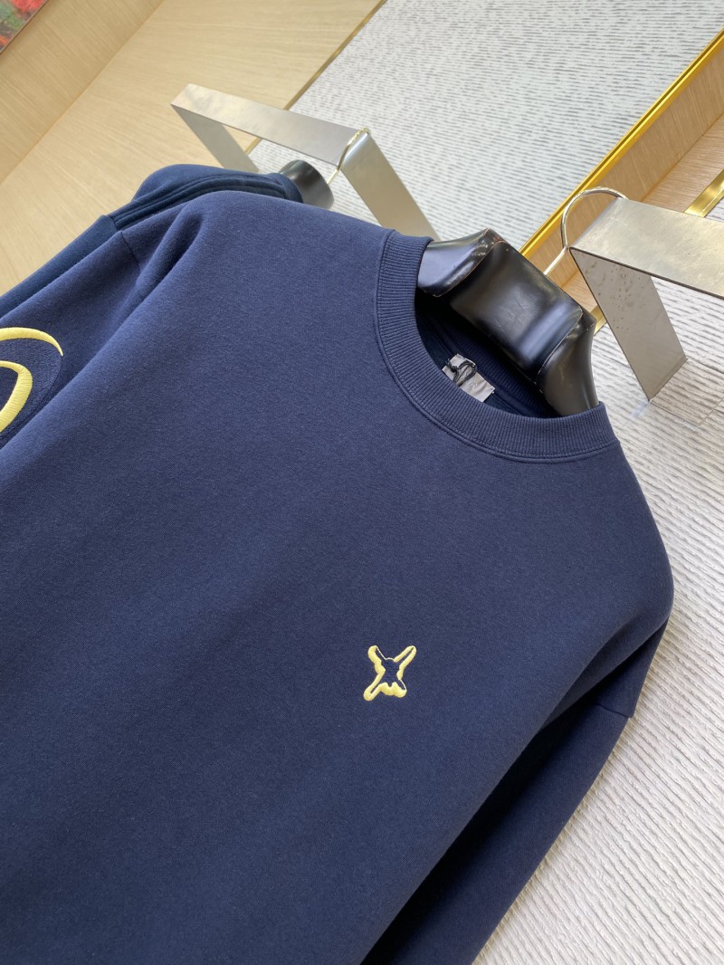 Dior ?? stone island co-branded embroidered crew neck sweatshirt 6