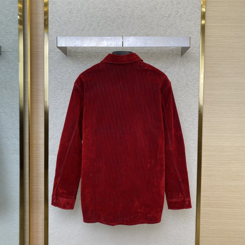 Dior Dragon Man Octopus Flocked Shirt Jacket 1