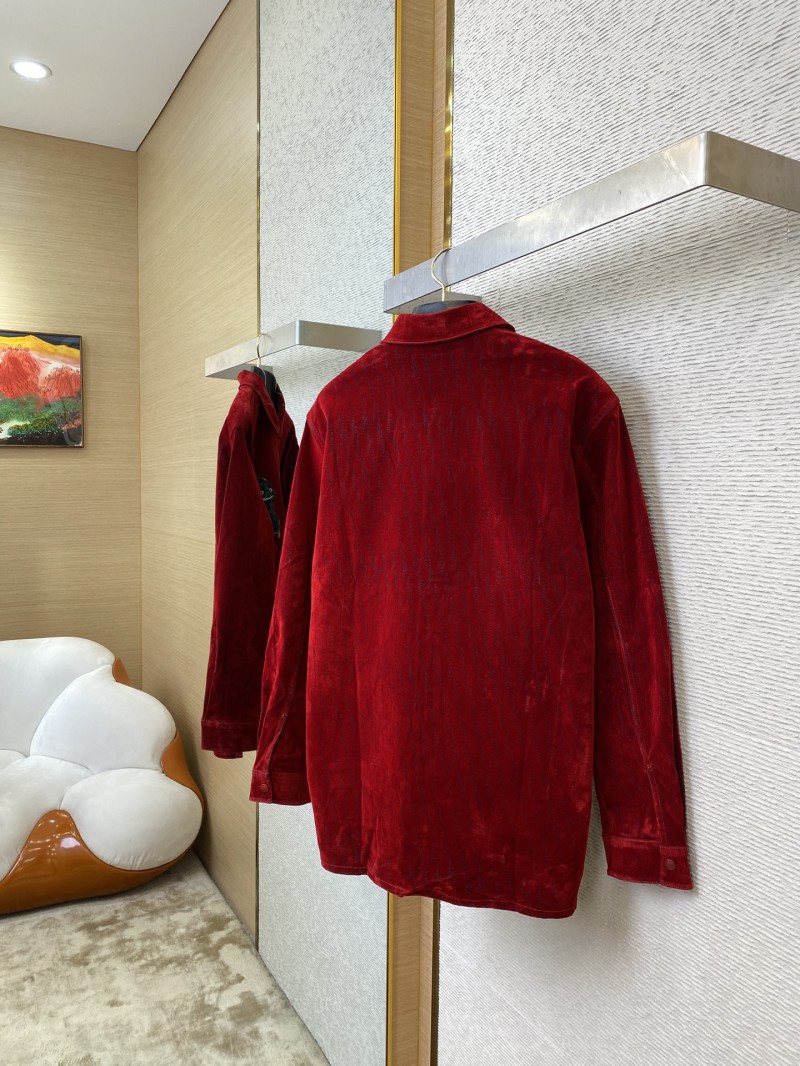 Dior Dragon Man Octopus Flocked Shirt Jacket 3