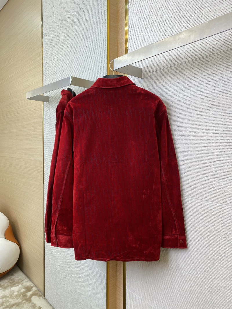 Dior Dragon Man Octopus Flocked Shirt Jacket 5