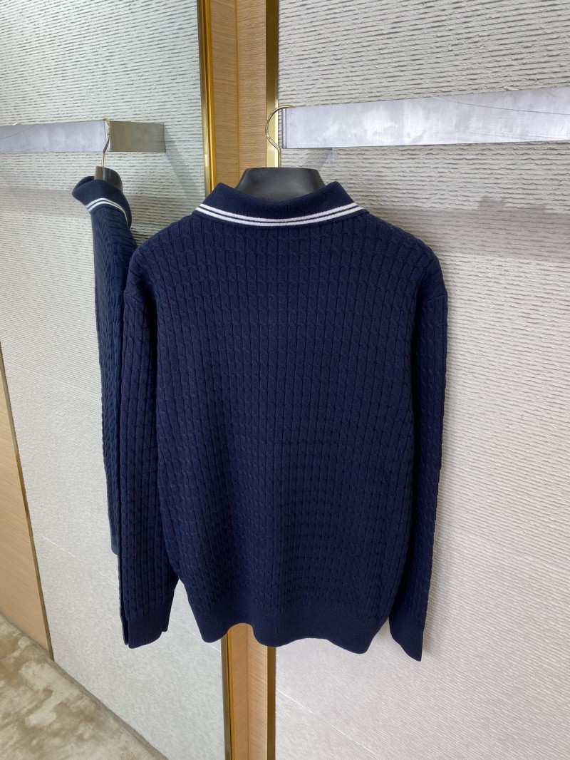 Miu Miu Logo Embroidered Pullover Navy 7