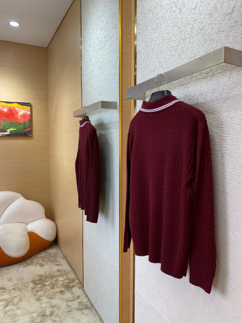 Miu Miu Logo Embroidered Pullover Red 3