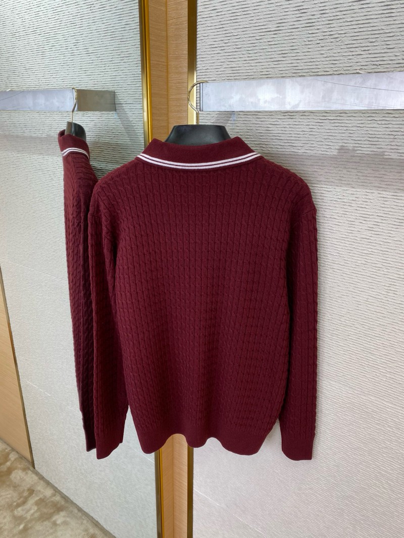Miu Miu Logo Embroidered Pullover Red 7