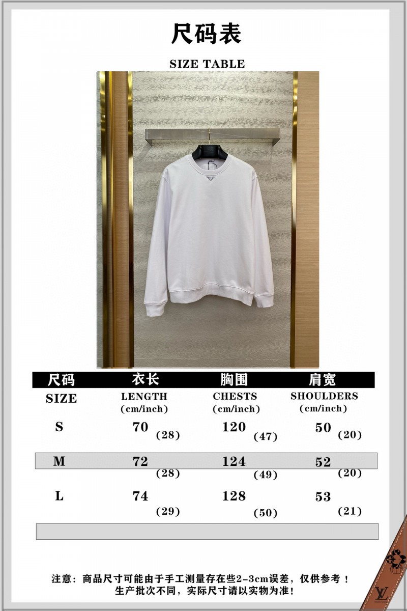 Prada Triangle Label Crew Neck Sweatshirt 9