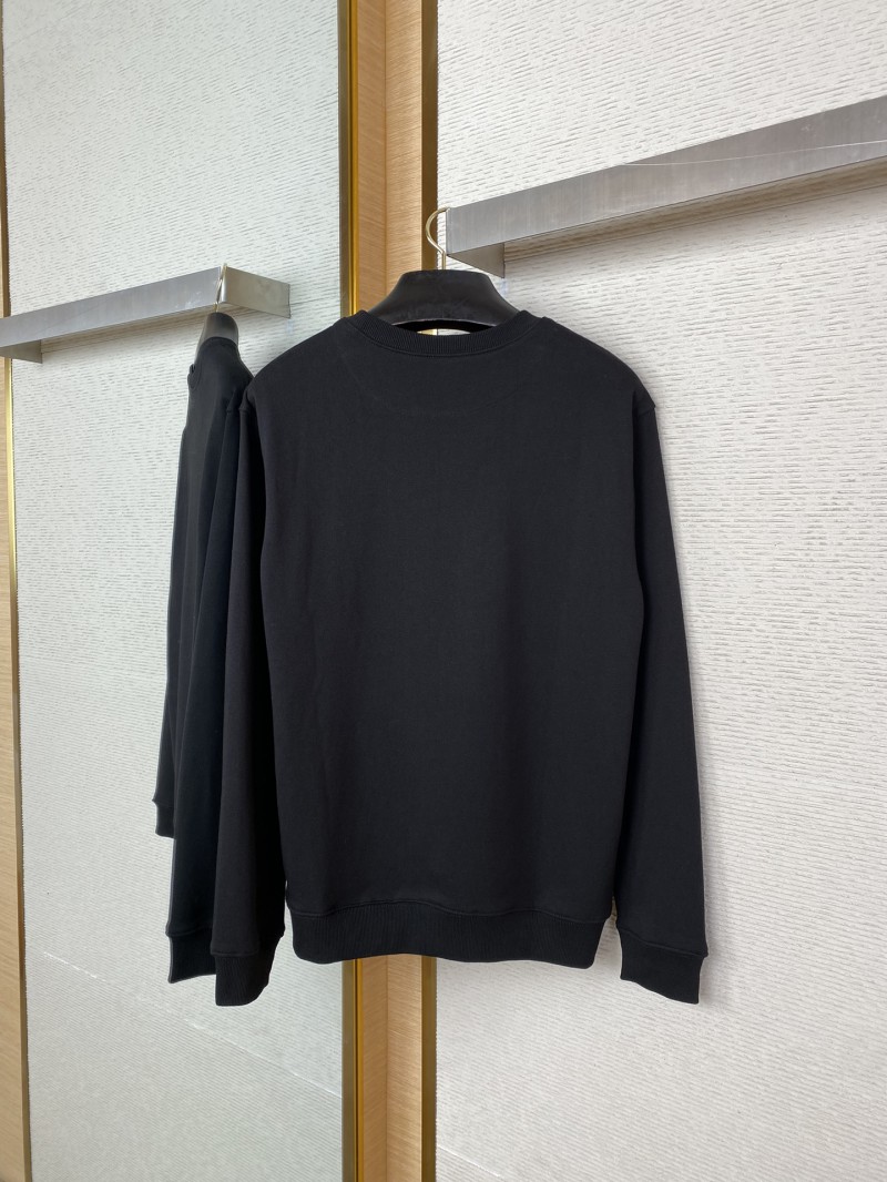Prada Triangle Label Crew Neck Sweatshirt Black 4