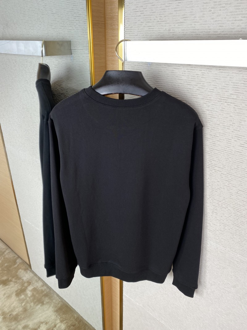Prada Triangle Label Crew Neck Sweatshirt Black 7