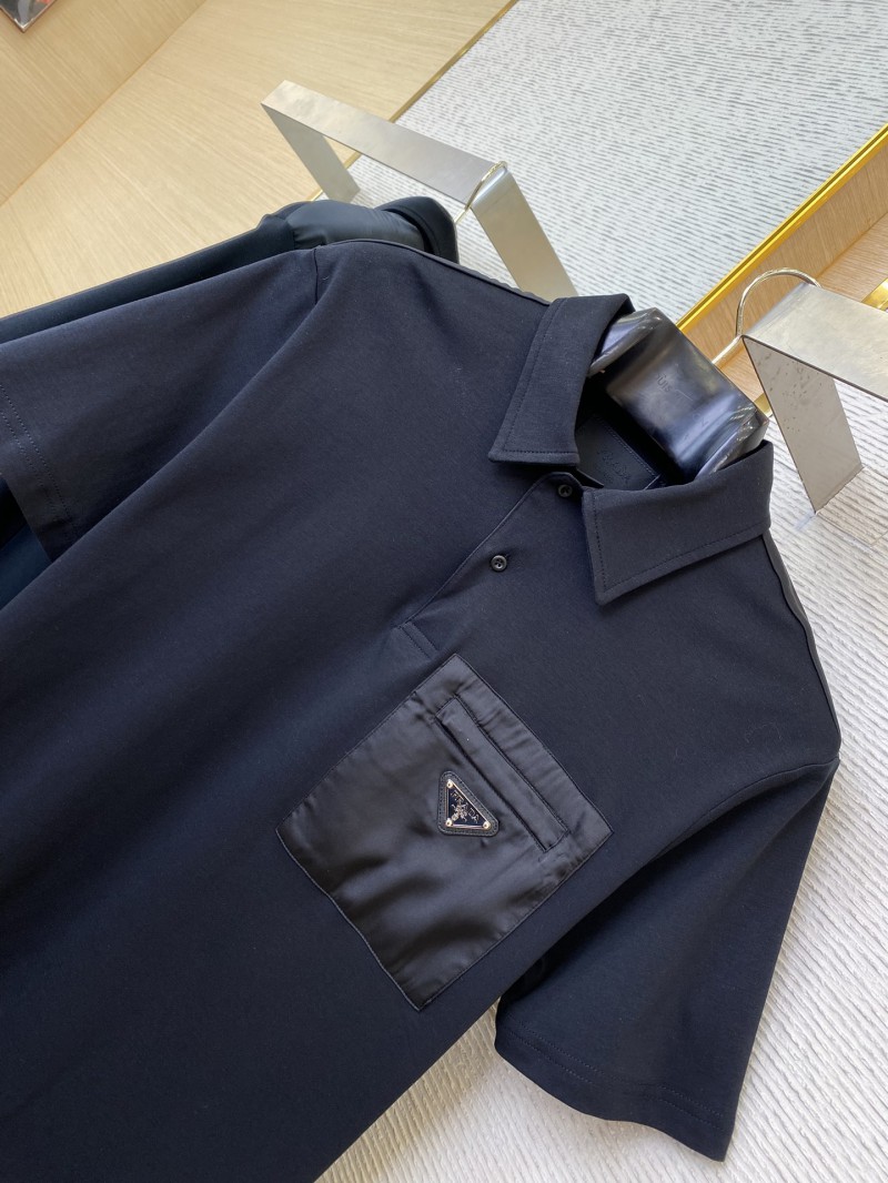 Prada Nylon Pocket Short Sleeve T-Shirt Black 5