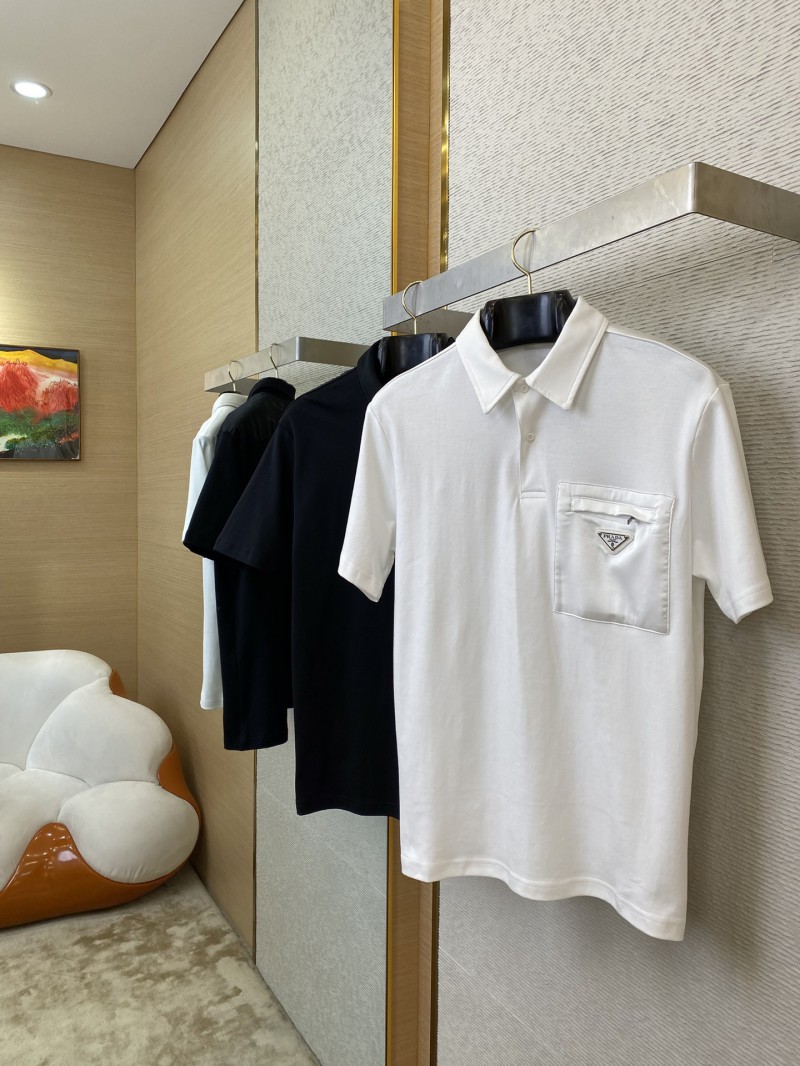 Prada Nylon Pocket Short Sleeve T-Shirt White 3
