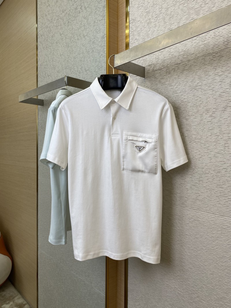 Prada Nylon Pocket Short Sleeve T-Shirt White 4