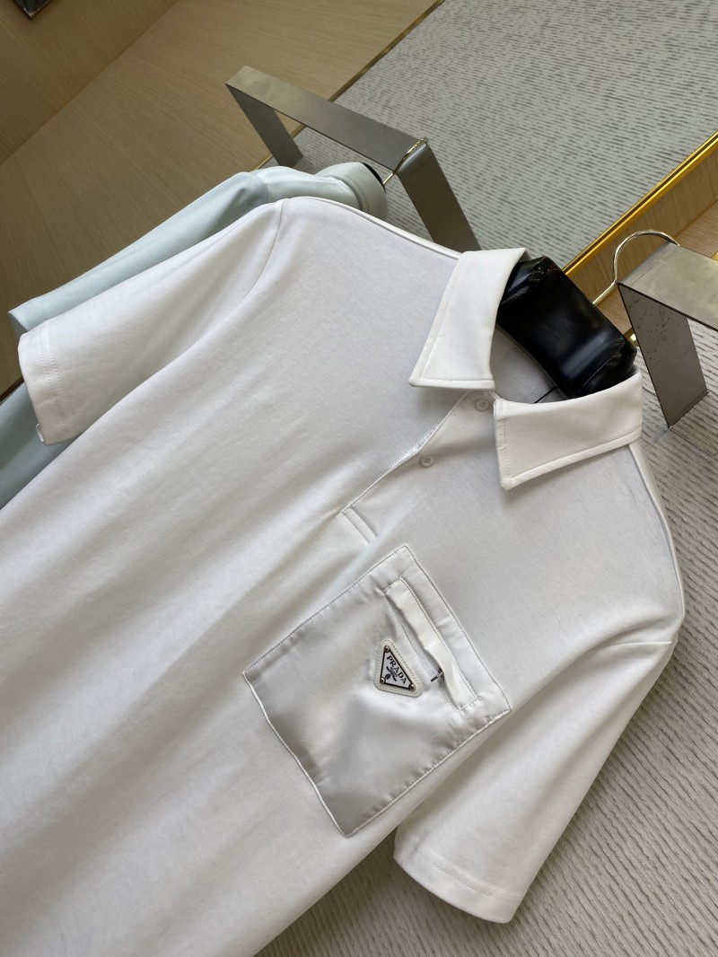 Prada Nylon Pocket Short Sleeve T-Shirt White 5
